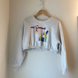 Cropped Simpsons Sweatshirt